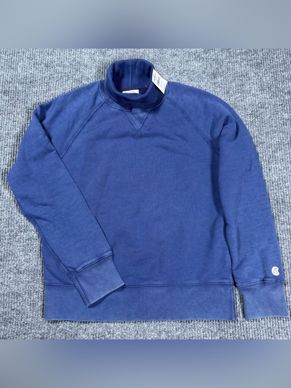NWT Todd Snyder Champion Sun Faded Midweight Turtleneck Sweatshirt Blue Mens M